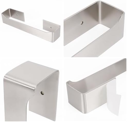 NearMoon Self-Adhesive Hand Towel Holder Stainless Steel Rustproof Stick-On Towel Rack for Bathroom Kitchen