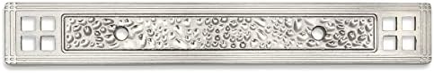 Cosmas 10554SN Satin Nickel cabinet handle pull back plate