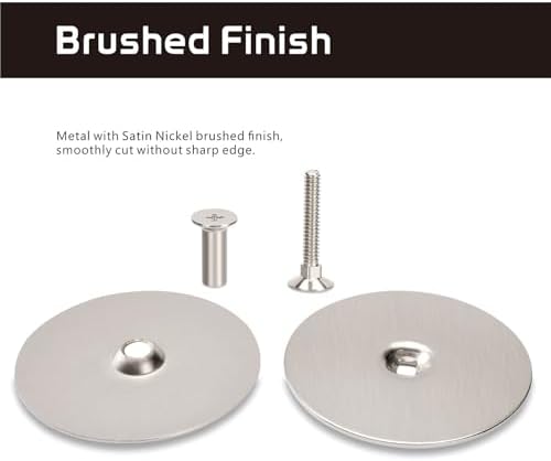Durable Door Knob Cover with Satin Nickel Finish