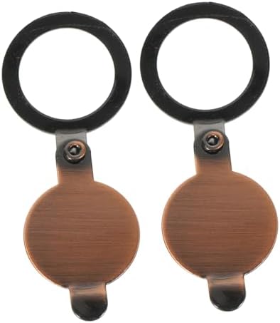 MAGICLULU 2-Piece Cat Eye Door Viewer Protector with Chain Secure Entry