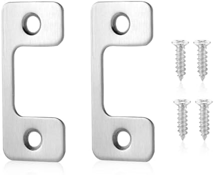 PEUTIER 2pcs Security Strike Plates for Exterior Doors