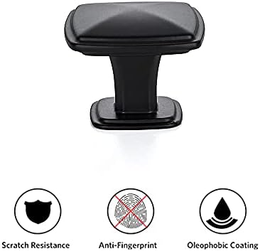 Ravinte 25-Piece Kitchen Cabinet Knobs Matte Black - Smooth Matte Finish 34 Base Diameter 1-14 Overall Diameter