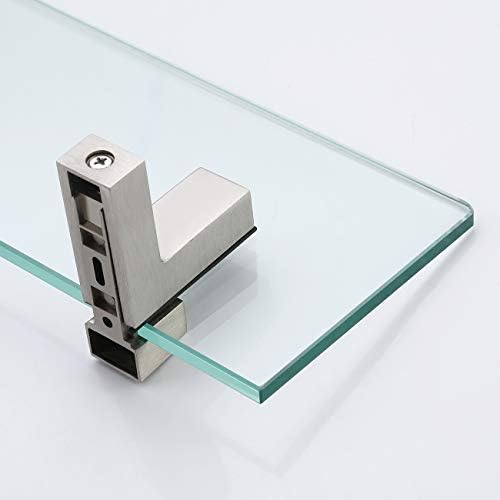 KES Space-Saving Tempered Glass Shelves for Bathroom