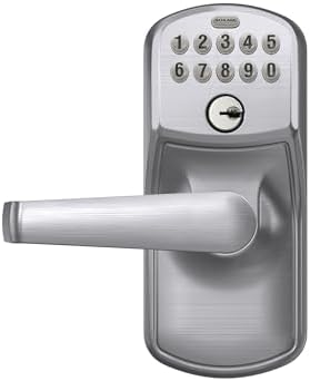SCHLAGE Elan Light Commercial Door Keypad Lock with Elan Lever Satin Chrome