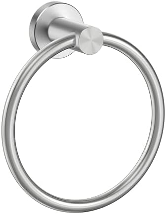 FORIOUS Brushed Nickel Towel Ring