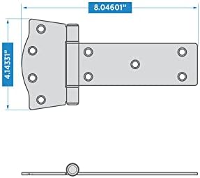 Rustic Black Gate Hinges for Home Outdoor Use
