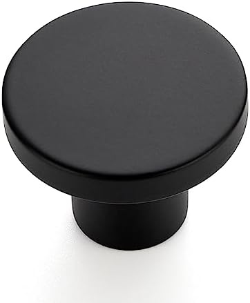 Perfect 10-Pack Knobs Modern Matte Black Cabinet Drawer knobs Durable Easy to Install for Kitchen Dresser Closet