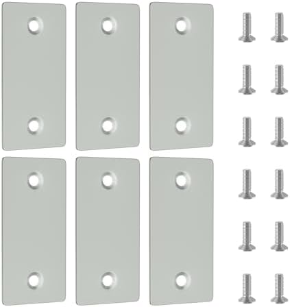 6Pack Door Edge Hole Filler Plate Door struck plate for Deadbolts Durable Replacement Home Security