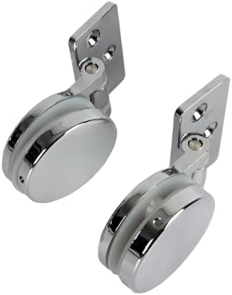 Durable 2-Piece Glass Door Hinges for 6-10mm Thick Glass