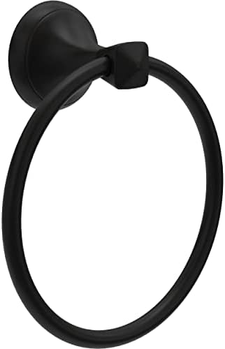 Delta Matte Black Towel Ring