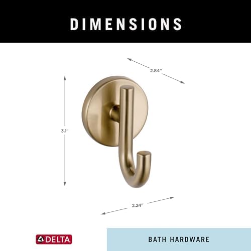 Delta 75935-CZ Trinsic Single Towel Hook Champagne Bronze