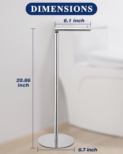 Housen Solutions - Chrome Toilet Paper Holder Stand