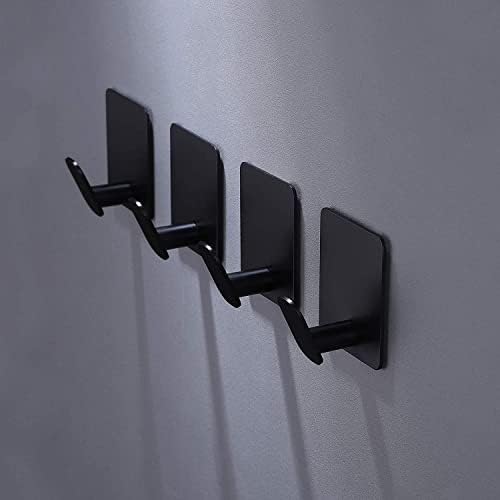 Space-Saving Wall Hooks - 4-Piece Set for Bathroom Kitchen