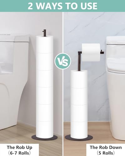 Toilet Paper Holder Space Saving Durable