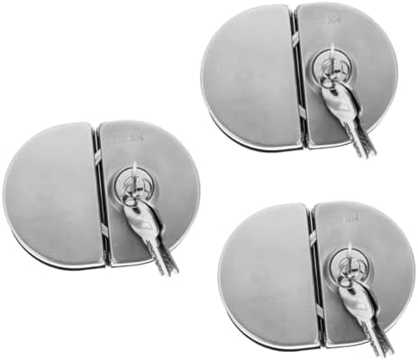 HOMSFOU Compact Weatherproof Surge Protection Lock Pin Bolts for Half-Round Double Door Locks and Cabinets