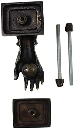Sturdy Front Door Knockers with antique brass finish elegant and durable for home entrances