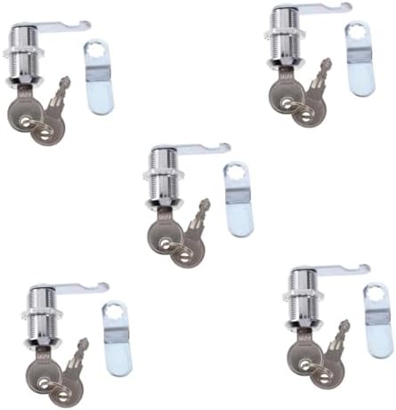 HOMSFOU Cam Lock Door Set 5pcs Preserve cabinet door lock