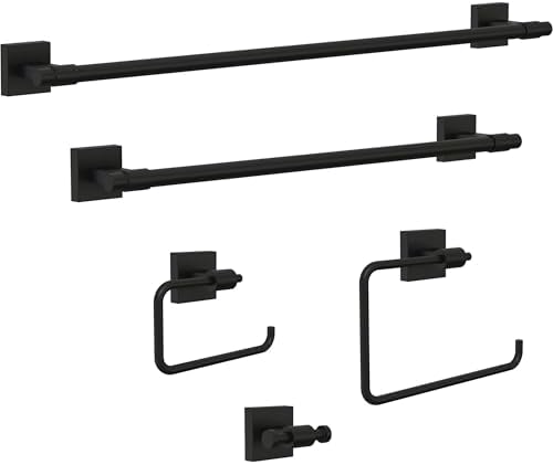 Franklin Brass Maxted 18 Towel Rack Matte Black Bulletproof