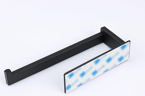 9-Inch Matte Black Hand Towel Holder - Set of Two