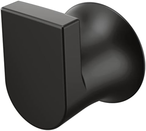 Moen Genta LX Matte Black Modern Single Robe or Towel Hanger
