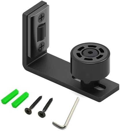Adjustable Barn Door Floor Guide Black