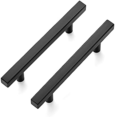 Ravinte 30-Piece 6 Square Cabinet Door Pulls Matte Black Stainless Steel