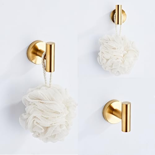 KUUBTH 5-Piece Brushed Gold Bathroom Hardware Set