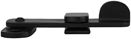 4-Inch Black Flip Latch for Cabinets