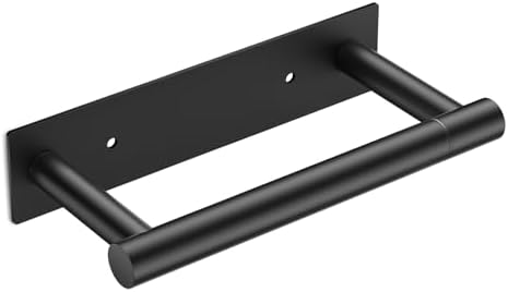 FORIOUS Black Toilet Paper Holder