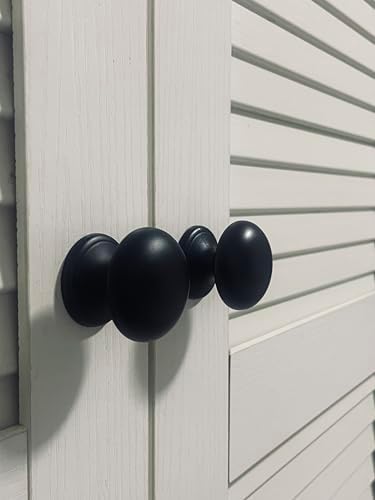 4-Pack Matte Black Large Bifold Knobs