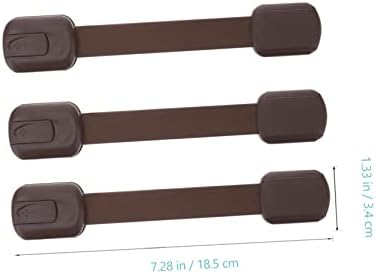 DOITOOL 4PCS Drawer Lock Kit - Safe Strong and Durable for Pantry Oven and Cabinet Drawers