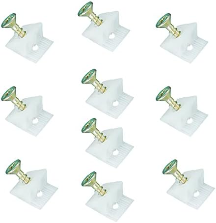 SagaSave10 PieceDrawer Bottom Fixers Plastic Metal 45 Degree Angle Back Plate Buckle Small 16mm Colorful Fixing