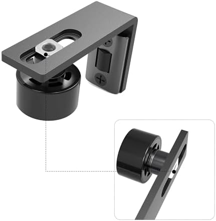 Adjustable Barn Door Floor Guide Black