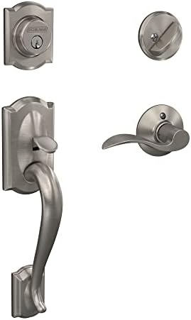 Secure Front Entry Door Lock Set with Satin Nickel Finish