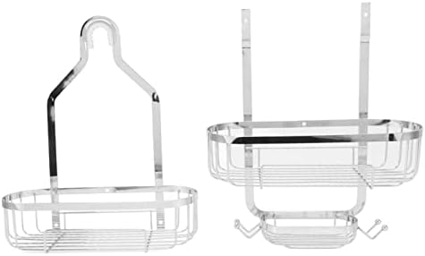 MIFDYUmetal iron wall mounted bathroom basket sturdy storage solution for ceramic tiles marble metal and glass surfaces