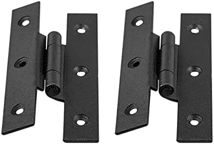 Rust-Resistant Black Wrought-Iron Letter Hinges
