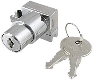 Premium Cylinder Drawer Lock Solid Metal Elegant Silver Tone Durable_drawer_lock