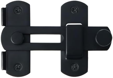 Heavy Duty Barn Door Lock with Matte Black Finish