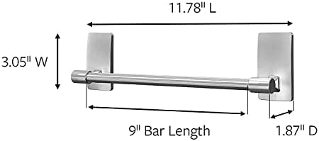 Command Hand Towel Bar Satin Nickel