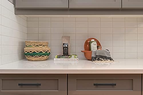 Ravinte 30-Piece 6 Square Cabinet Door Pulls Matte Black Stainless Steel