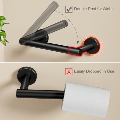 POKIM Black Toilet Paper Holder