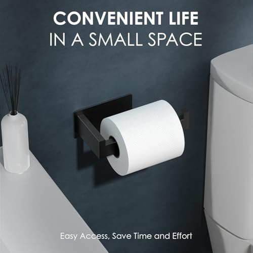 Premium SUS304 Toilet Holder Self-Adhesive Rustproof for Home RV