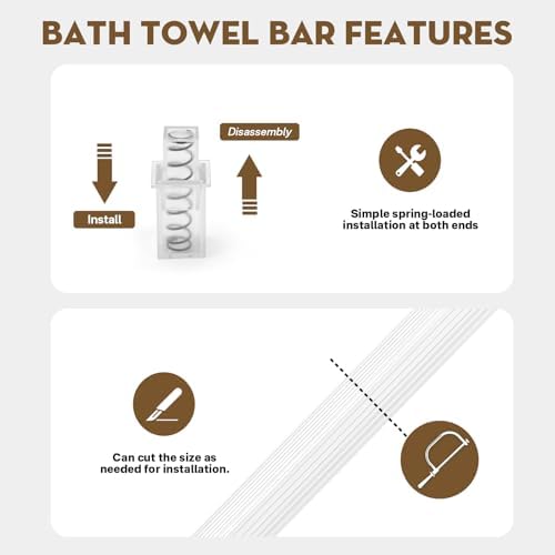 24-Inch Replacement Towel Bar Minimalist Design