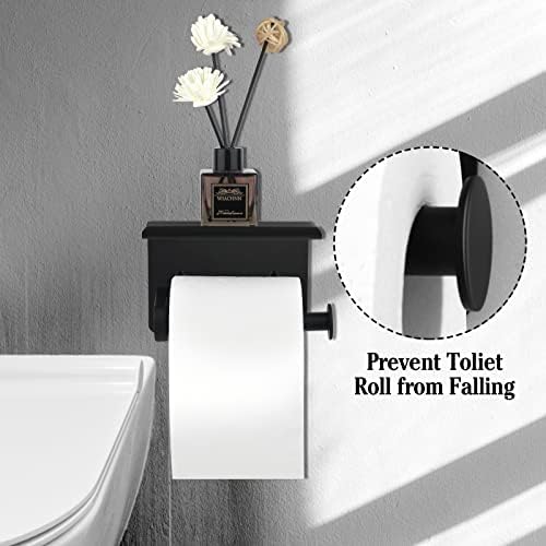Curated Matte Black Toilet Paper Holder