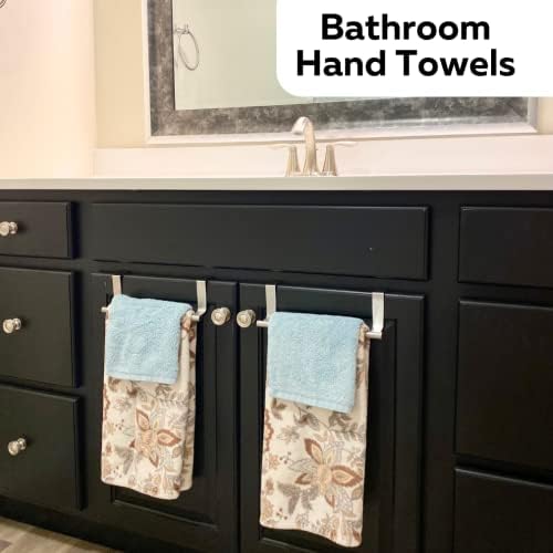 2-Piece Hand Bathroom Towel Hook Brushed Steel Easy Install Rust-Proof