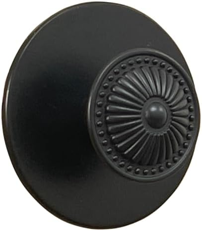 Trust4Care 4-Pack Black Large Backplates for Kitchen Cabinet Knobs with Escutcheon Design