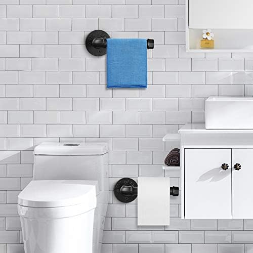 Elibbren Industrial Pipe Toilet Paper Holder