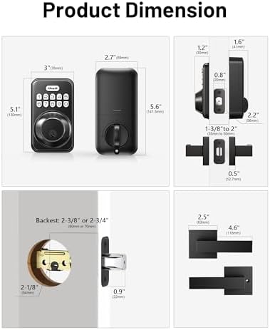 Zowill Keyless Entry Door Lock Secure Easy to Use