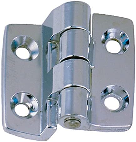 Perko 0942DP0CHR Chrome-Plated 38 Offset Hinge with Fixed Pin