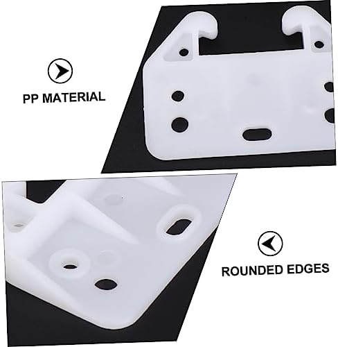 Homoyoyo Set of 100 White Drawer Track Guides for Cabinets Drawers